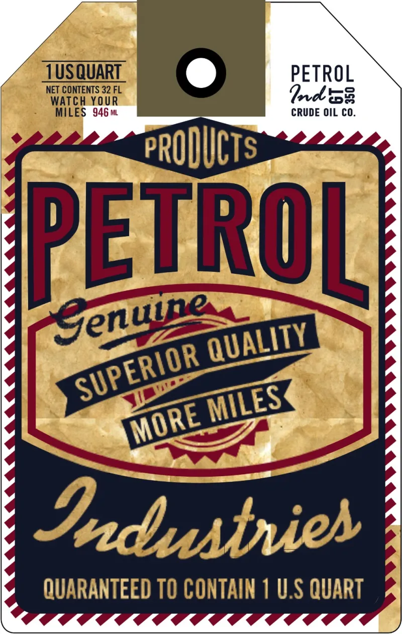 Brand tag production sample — UK Print and Pack
